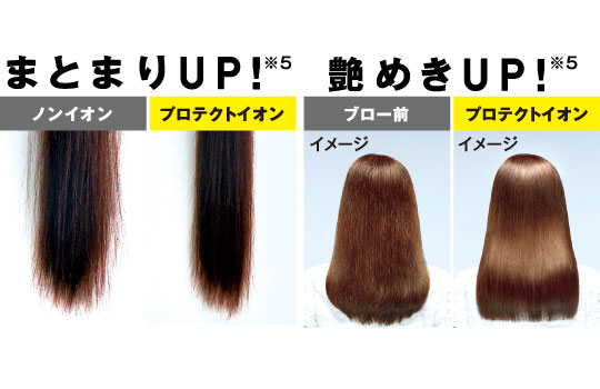 プロテクトイオンは髪のまとまりとツヤのある髪に